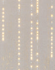 A white background with Meystyle Conductivity LED Wallpaper with Swarovski lights on it.
